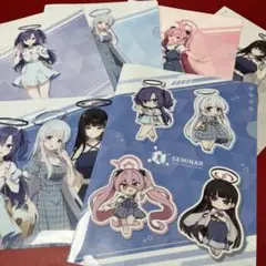 ブルーアーカイブ ブルアカ クリアファイル6種 ユウカ ノア コユキ リオ