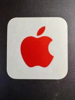 Apple 純正 りんご ステッカー RED 赤 シール Macintosh