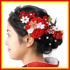 髪飾り 成人式 つまみ細工 振袖 袴 着物 卒業式 結婚式 七五三 つまみ細工