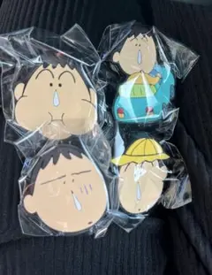 ボーちゃんアソートコレクション　C賞ラバークリップ4点セット