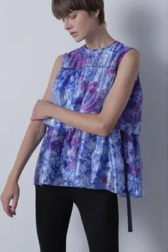STUMBLY Gradation Dyed Organdy Blouse