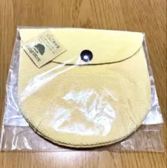 新品未使用　RingoWork 草木染めポーチ イエロー