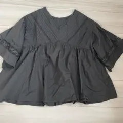 トップス　チャコールグレー　M