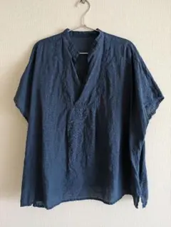 ネストロープ　nest Robe リネンワイドシャツ　ブラウス