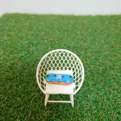 フェーヴ☆青いエクレア☆スイーツ☆ミニチュア陶器