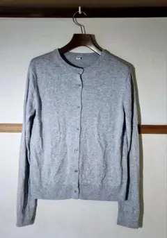 UNIQLO ユニクロ　レーヨン　グレー カーディガン Lサイズ　美品