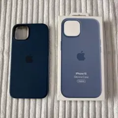 iphone15 シリコンケース　ウインターブルー　MagSafe