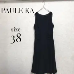 PAULE KA パールカ レディース ドレス ワンピース 38 ブラック