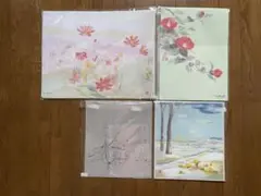 ★しゅんこう ちぎり絵製作キット(白い花車) 特大色紙１セット ☆しゅんこう ちぎり絵製作キット(白い花車) 特大色紙1セット