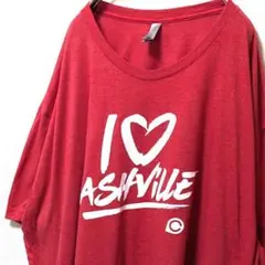 ネクストレベル アイラブナッシュビル ロゴ Tシャツ レッド赤 3XL 古着