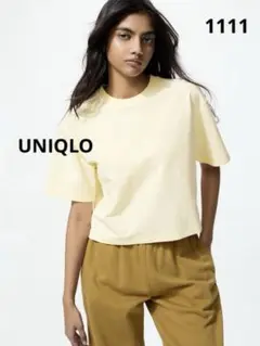 1111 UNIQLO ユニクロ テクスチャージャージーT