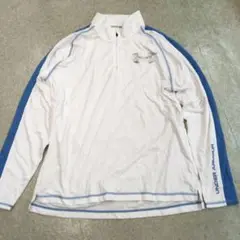 SC78 UNDER ARMOUR XL 白水色 長袖シャツ ハーフジップ