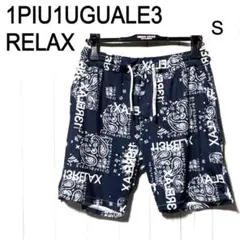 1PIU1UGUALE3 RELAX ペイズリー柄ラッシュガード ショートパンツ