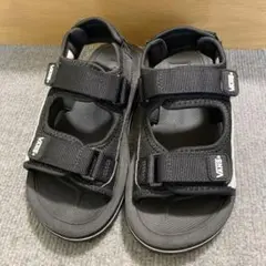 【美品】キッズ　VANS サンダル 22cm　ブラック　ヘクター