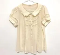 dazzlin アイボリー 半袖　ブラウス　Ｍ