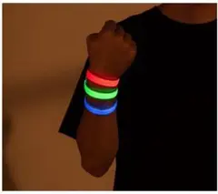 【セール中】3点 発光 アームバンド LED内臓 反射バンド 散歩 安全