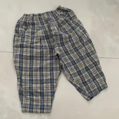 【大人気ビンテージレトロ】bebe べべ　チェック柄パンツ　M