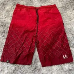 美品✨【LA GEAR】赤 ショートパンツ (LL) 大きいサイズ ウエストゴム