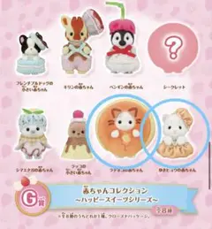 シルバニアキラキラくじ　ラテネコ赤ちゃん　ゆきヒョウ赤ちゃん　G賞