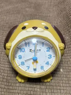 【可愛い】犬型 3Dアート目覚まし時計 アナログ式