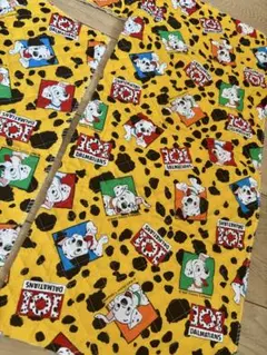【希少】平成レトロ　101匹わんちゃん　キルティング　布　はぎれ　Disney