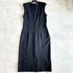 ✨美品✨【セオリーリュクス】ノースリーブワンピース　ジャージー素材　ブラック40