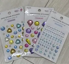 ビジュー　ストーン　デコレーション　シール　3枚セット♡まとめ売り