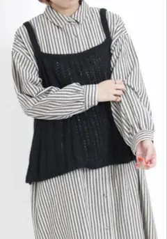 【新品】スタディオクリップ　後ろリボン前後着ニットビスチェ