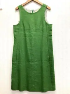 美品 S MaxMara エスマックスマーラ ノースリ ワンピース グリーン M