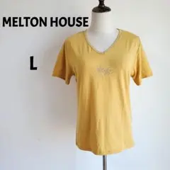 【未使用】メルトンハウス　MELTON HOUSE　Tシャツ　カットソー　L