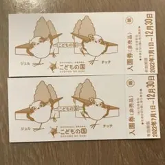こどもの国チケット 大人2枚