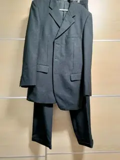 ダークグレー シングルブレスト スーツ