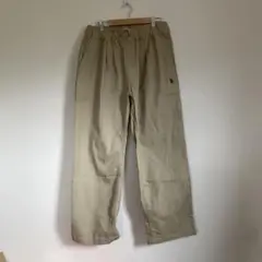 ベージュ チノパン ゴムウエスト