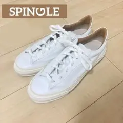 【限定】 SPINGLE ホワイトレザー スニーカー