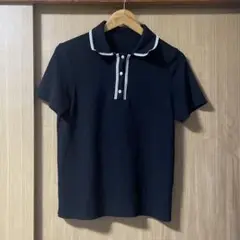 半袖 ポロシャツ ボタン ビジュ Dazy