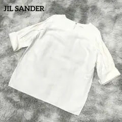 MA071/ JIL SANDER ブラウス ドルマンスリーブ イタリア製 白