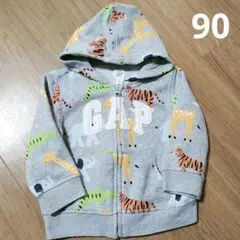 babyGAP アニマル柄 動物園 パーカー 90