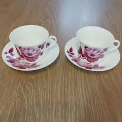 Noritake ボーンチャイナ ティーカップ・ソーサー 2個セット