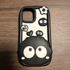 iPhone 12/12 Pro シリコンケース まっくろくろすけ