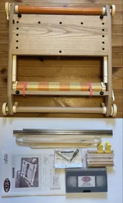 美品　Clover　咲きおり　裂き織り機　取扱説明書　説明ビデオ付き