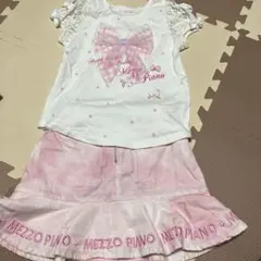 Mezzo Piano 120サイズ Tシャツとスカートセット
