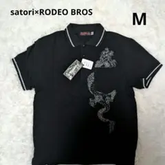 新品タグ付きsatori×RODEO BROS メンズ 昇龍 和柄ポロシャツ М