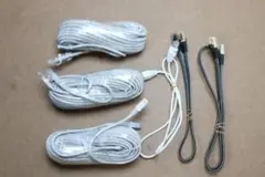 LANケーブル 動作未確認 未使用品3束と使用品3本 6本まとめて