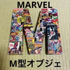 MARVEL マーベル　M型オブジェ　木製　モニュメント　インテリア　置物　雑貨