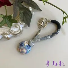 和風バックチャーム「春めく」＊ポリマークレイ