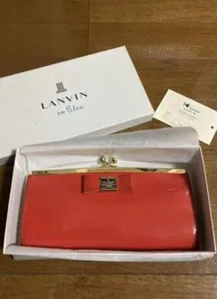 LANVIN ランバンオンブルー 長財布 口金 ポリーヌ レディース