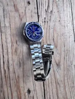 SEIKO ブルー文字盤 ステンレススチール　ジャンク品