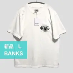新品 BANKS JOURNAL ワンポイントロゴ Tシャツ L