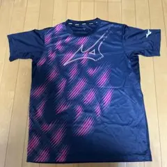 Mizuno XL Tシャツ ネイビー/ピンク