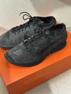 【極美品】Nike フライニットレーサー トリプルブラック 25cm